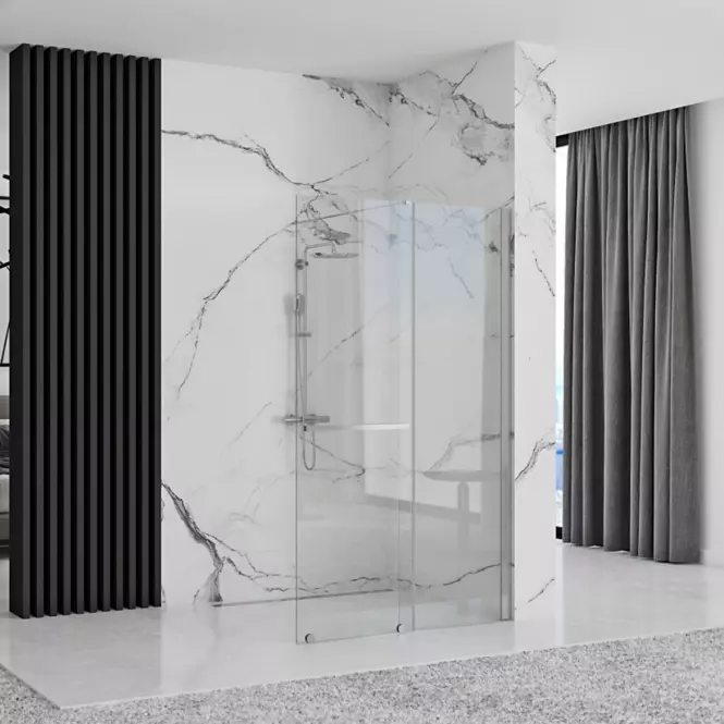 Zuhanyfal Walk-in Cortis Rea K7210 100x200 króm