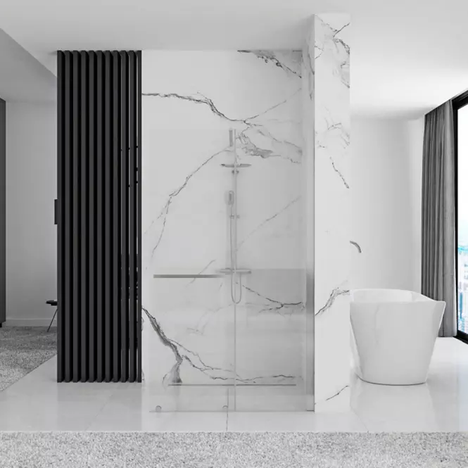 Zuhanyfal Walk-in Cortis Rea K7210 100x200 króm