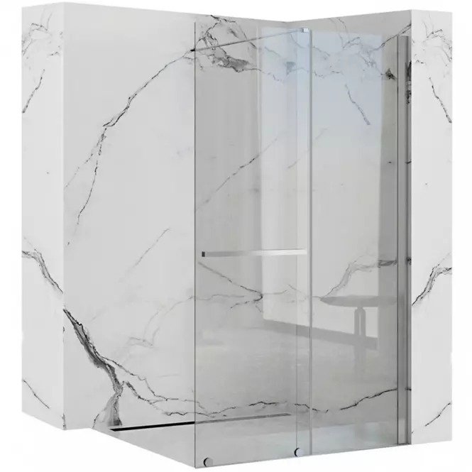 Zuhanyfal Walk-in Cortis Rea K7211 120x200 króm,2