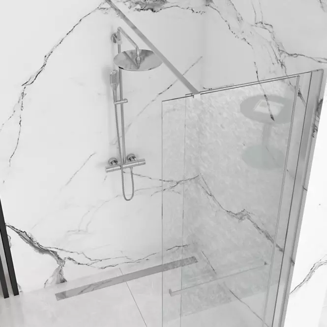 Zuhanyfal Walk-in Cortis Rea K7211 120x200 króm