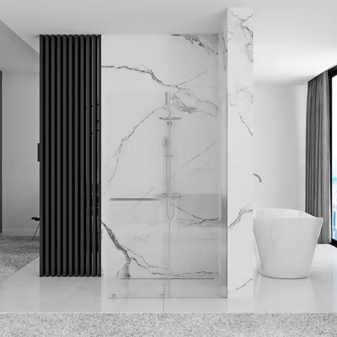 Zuhanyfal Walk-in Cortis Rea K7211 120x200 króm