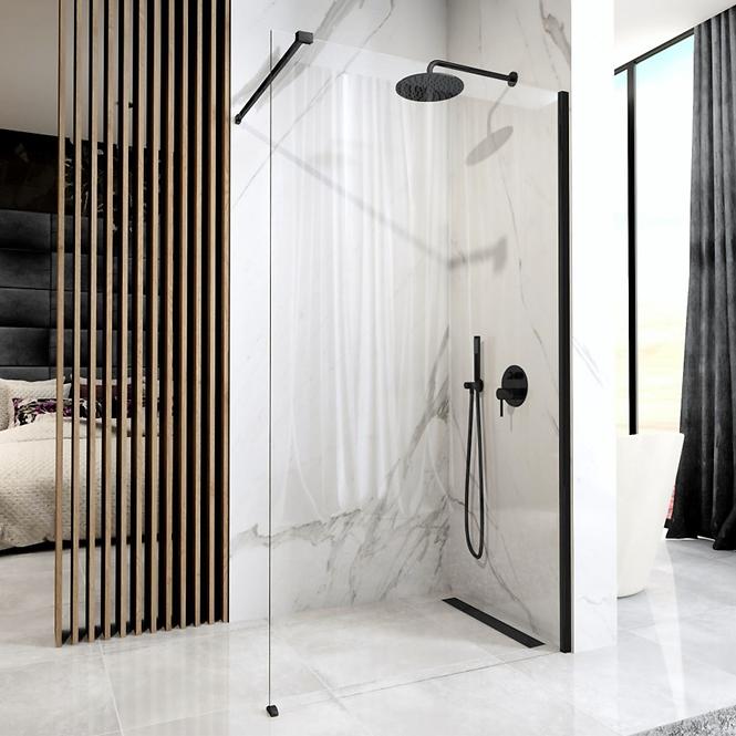 Zuhanyfal Walk-in Aero Rea K6596 100x195 black