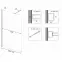 Zuhanyfal Walk-in Aero Rea K6597 110x195 black,2