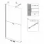 Zuhanyfal Walk-in Aero Rea K7580 80x195 black,2
