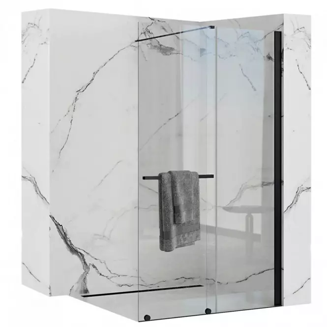 Zuhanyfal Walk-in Cortis Rea K8880 120x200 black