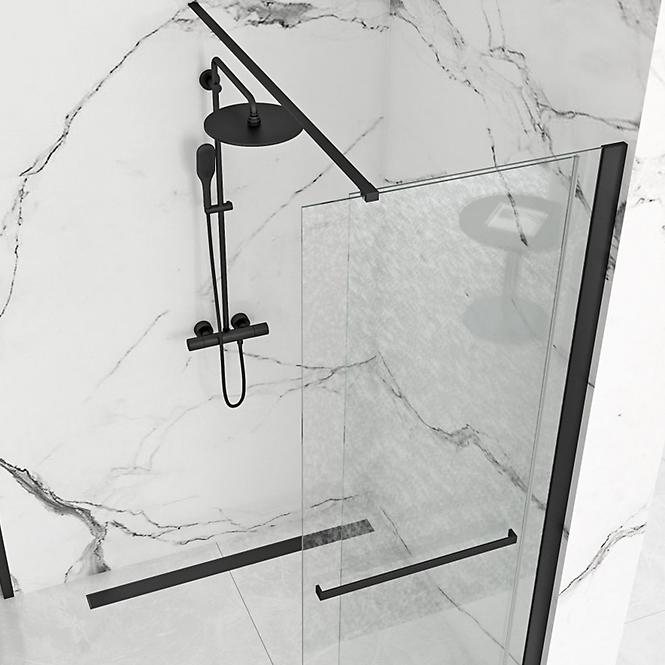 Zuhanyfal Walk-in Cortis Rea K8880 120x200 black