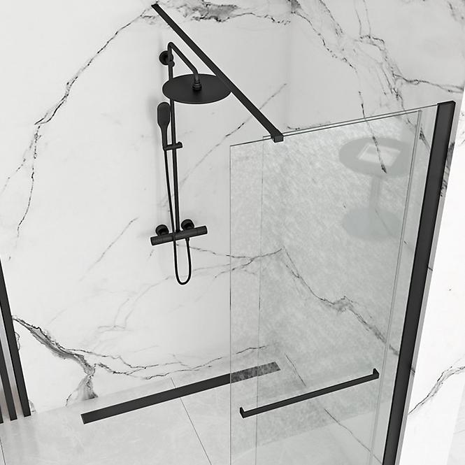 Zuhanyfal Walk-in Cortis Rea K7740 100x200 black