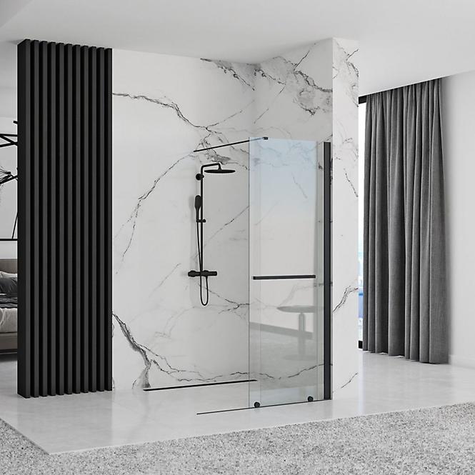 Zuhanyfal Walk-in Cortis Rea K7740 100x200 black
