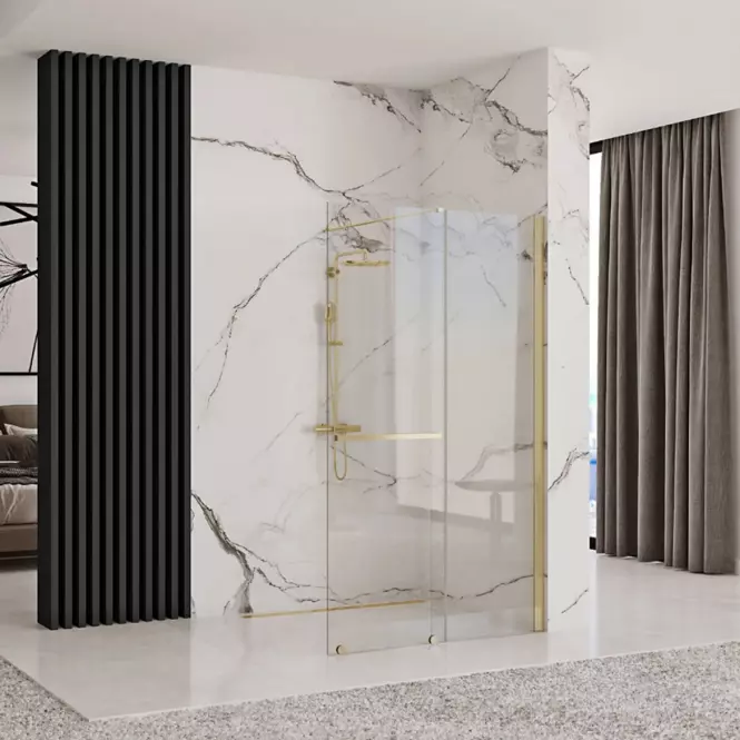Zuhanyfal Walk-in Cortis Rea K8484 100x200 gold