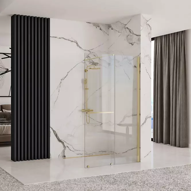 Zuhanyfal Walk-in Cortis Rea K8485 120x200 gold