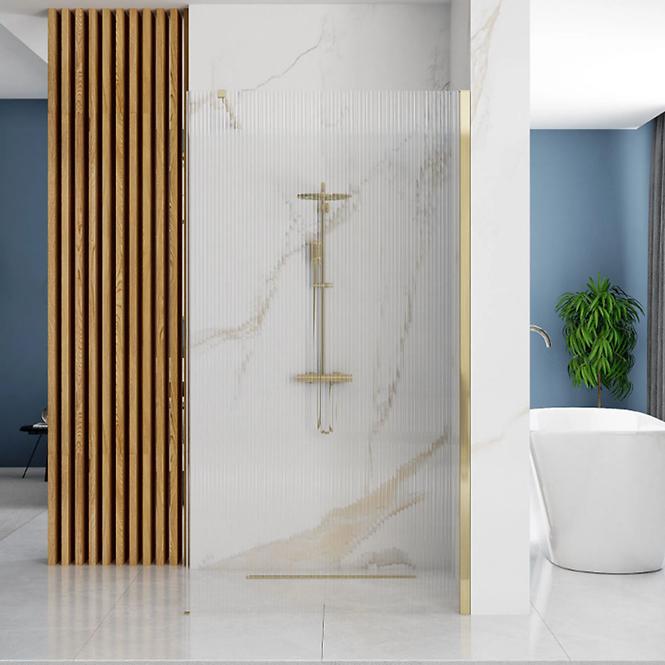 Zuhanyfal Walk-in Aero Intimo Rea K4124 90x200 gold brush