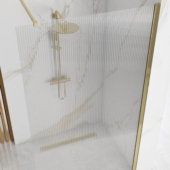 Zuhanyfal Walk-in Aero Intimo Rea K4126 100x200 gold brush
