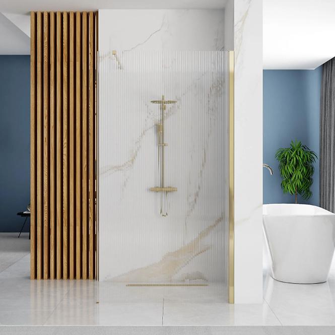 Zuhanyfal Walk-in Aero Intimo Rea K4126 100x200 gold brush