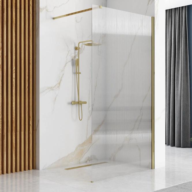 Zuhanyfal Walk-in Aero Intimo Rea K4126 100x200 gold brush