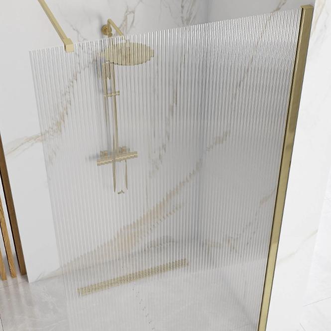 Zuhanyfal Walk-in Aero Intimo Rea K4127 120x200 gold brush