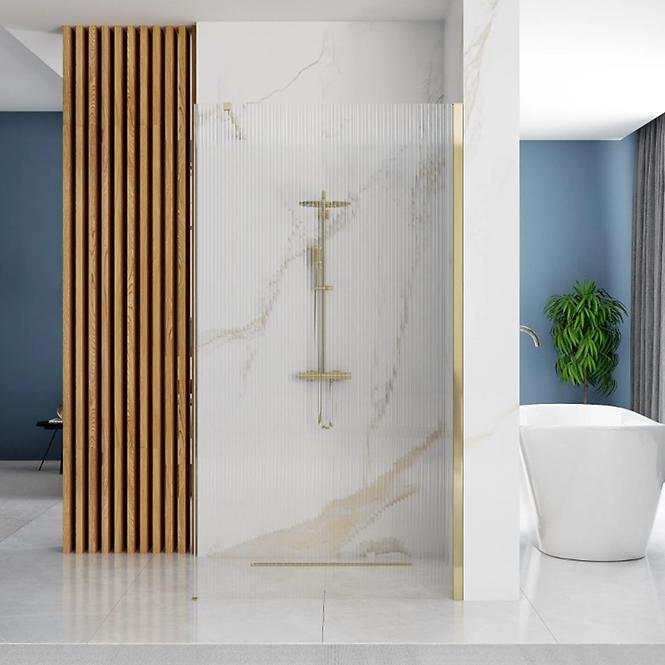 Zuhanyfal Walk-in Aero Intimo Rea K4127 120x200 gold brush