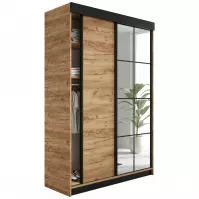 Szekrény Lamaro 167 dub craft arany + fekete betétek