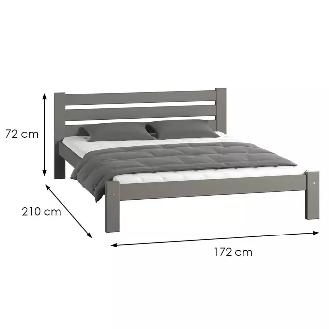 Ágy  adek 160 szürke
