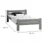 Ágy  dorota 90 szürke,2