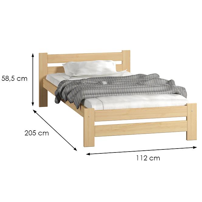 Ágy Agata 100X200 fenyő keret nélkül