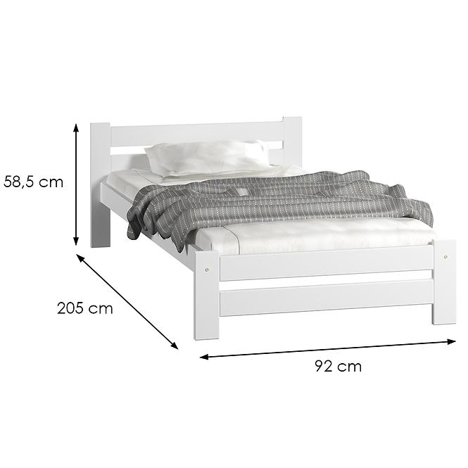 Ágy Agata  80x200 fenyő keret nélkül
