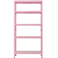 Fém állvány RNDU30-5 rózsaszín 180x90x30cm - 5 polc/175kg