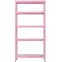 Fém állvány RNDU30-5 rózsaszín 180x90x30cm - 5 polc/175kg