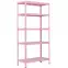 Fém állvány RNDU30-5 rózsaszín 180x90x30cm - 5 polc/175kg,2
