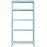 Fém állvány RNDU30-5 kék 180x90x30cm -5 polc/175kg