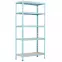 Fém állvány RNDU30-5 kék 180x90x30cm -5 polc/175kg,2