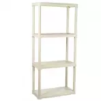 Műanyag állvány T60/4E écru 133x60x30cm - 4 polc/20kg