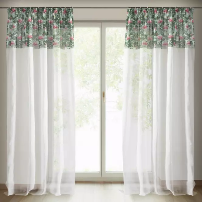 Sötétítő BOTANIC 140X250 ráncolószalagon 328689