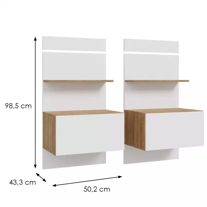 Éjjeliszekrény Whiteheaven LNBK211STB-M604 2 db,5