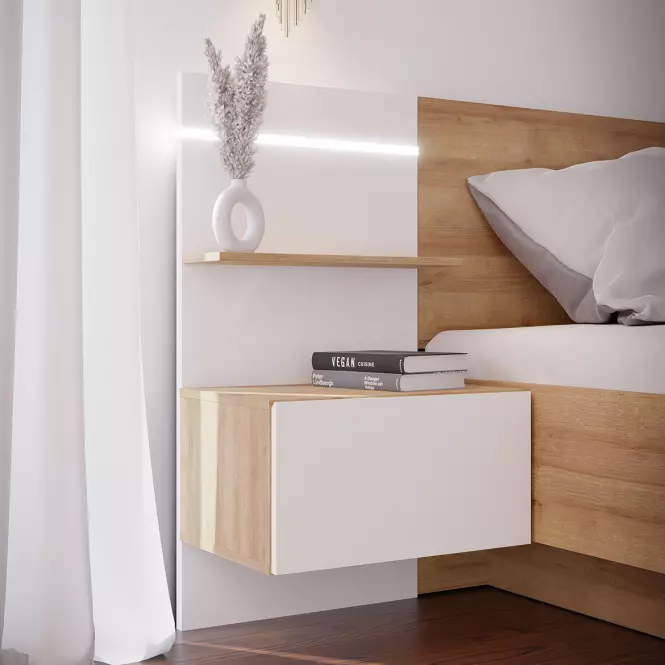Éjjeliszekrény Whiteheaven LNBK211STB-M604 2 db,7