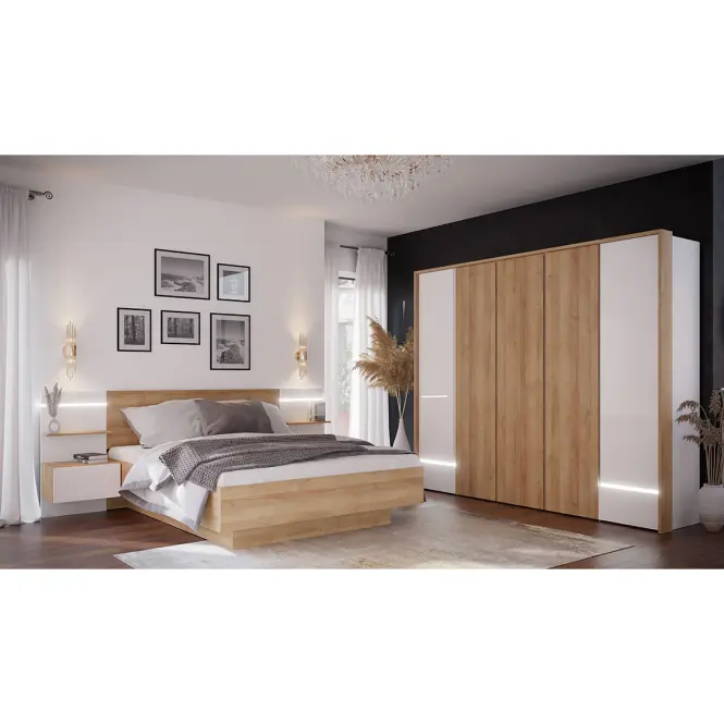 Szekrény Whiteheaven LNBS5511B-M216 világítással,8