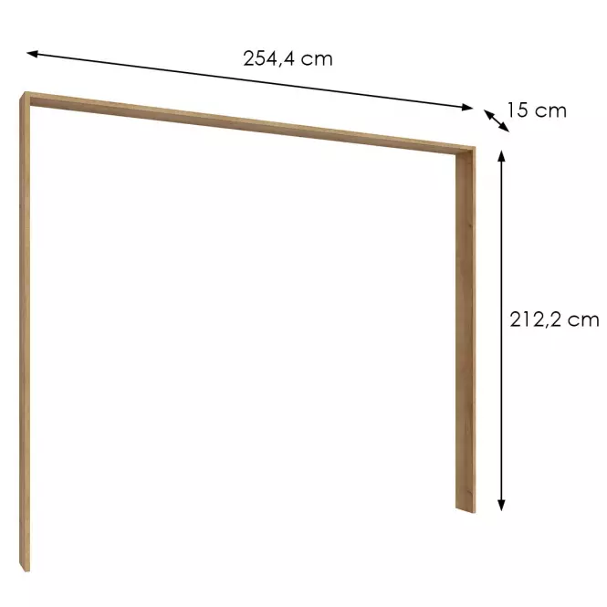 Szekrény keret Whiteheaven szekrényhez 250 cm LNBZ01-D85
