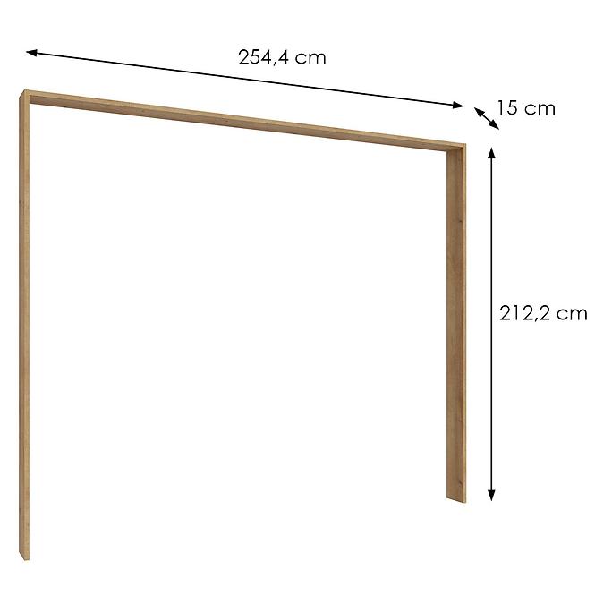 Szekrény keret Whiteheaven szekrényhez 250 cm LNBZ01-D85