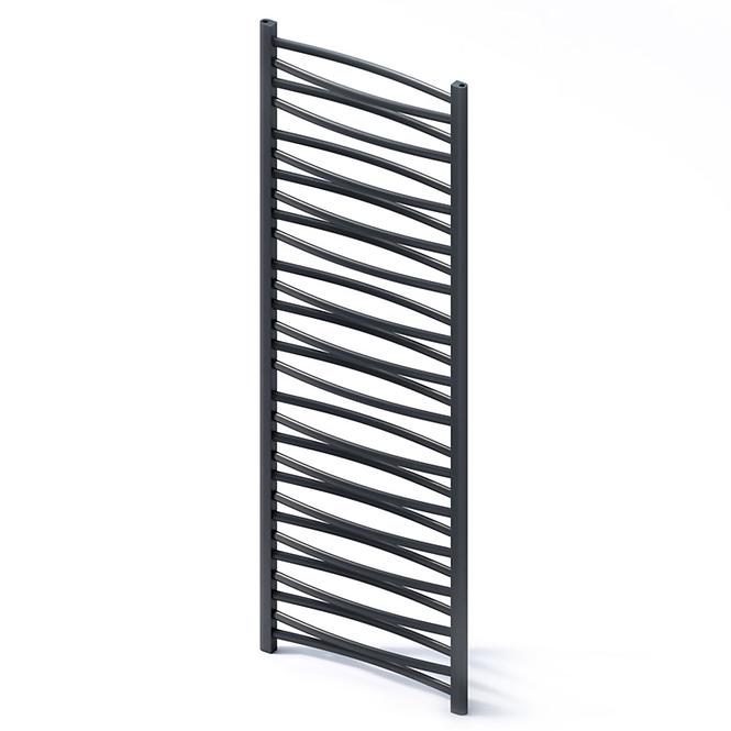 Fürdőszoba radiátor Łezka 3D Ł3D 29/40 fekete 1580x440
