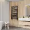 Fürdőszoba radiátor Łezka 3D Ł3D 29/40 fekete 1580x440,5