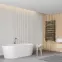 Fürdőszoba radiátor Łezka 3D Ł3D 29/50 fekete 1580x540,6