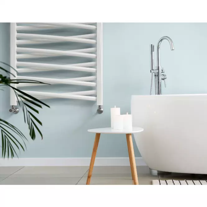 Fürdőszoba radiátor Łezka 3D Ł3DX 28/40 fehér 1580x440