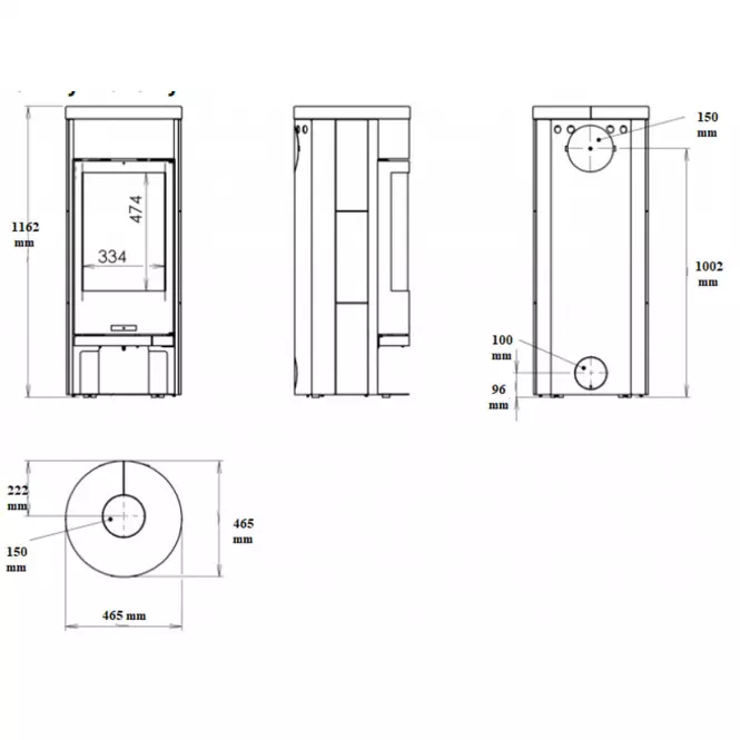 Kandallókályha Vigo homokkő 6kw