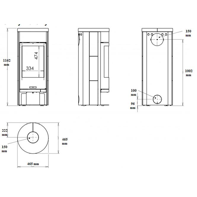 Kandallókályha Vigo homokkő 6kw