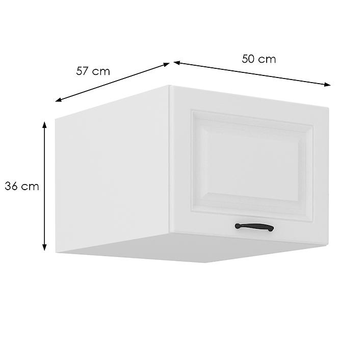 Konyhaszekrény Stilo fehér matt/fehér 50 Nagu-36 1F,2