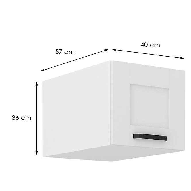 Konyhaszekrény Luna fehér matt/fehér 40 Nagu-36 1F