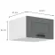 Konyhaszekrény Luna dustgrey/fehér 60 Nagu-36 1F,2
