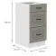 Konyhaszekrény Stilo claygrey/fehér 40D 3S BB,2