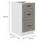 Konyhaszekrény Stilo claygrey/fehér 40D 3S BB,2