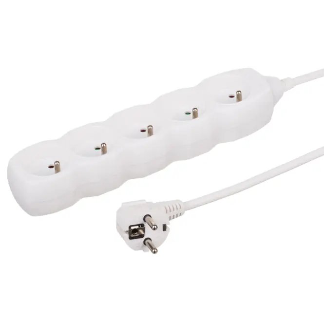Hosszabbító kábel 5G zásuvky 3x1 z/u 3m 34530 fehér
