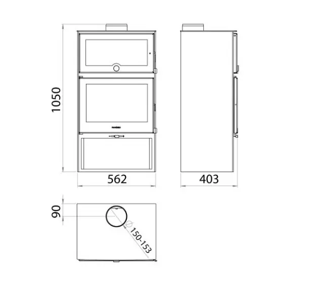 Kandallókályha Zamora 7,1 kW Eco Design